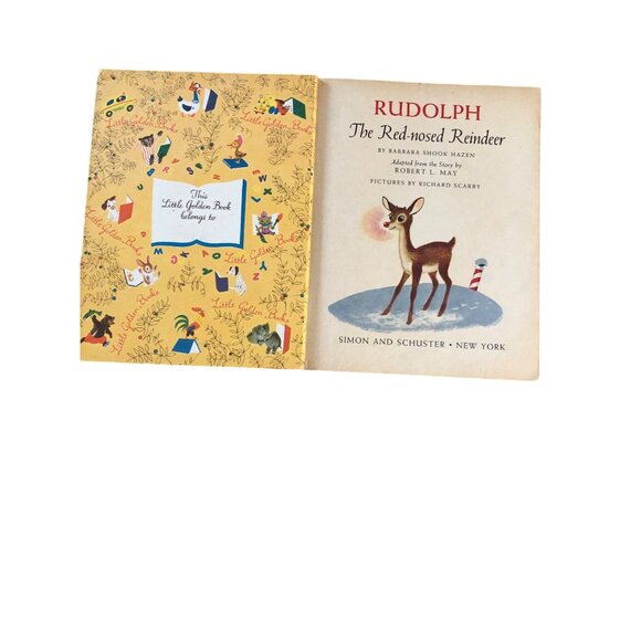 Vintage Little Golden Book Lot Of 8 Childrens Story Books Howdy Doody Rudolph - Picture 15 of 16